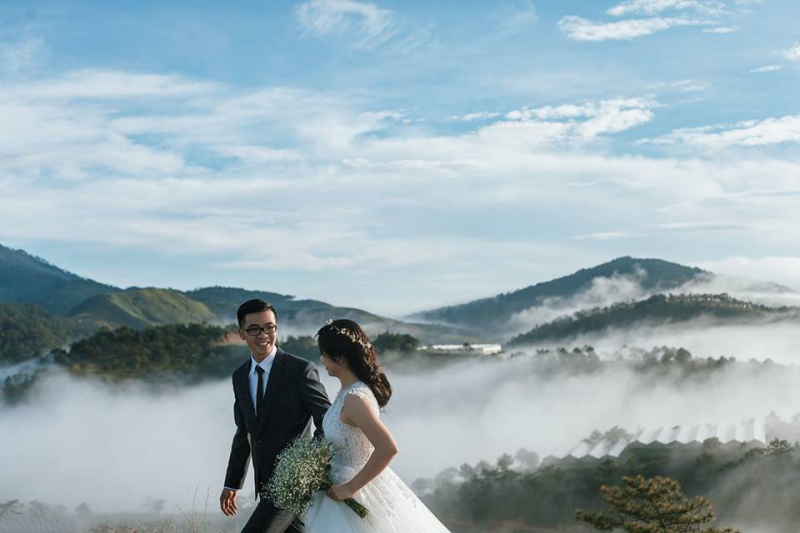 Chụp ảnh cưới ở Núi Quyết