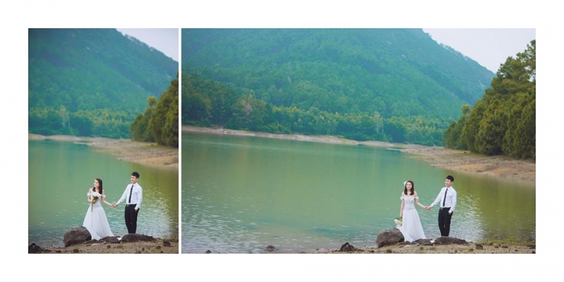 không gian yên tĩnh ven đê Sông Lam sẽ cho các cặp đôi có những shoot hình cực kỳ lãng mạn