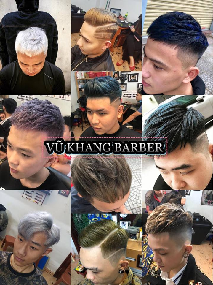 Những thành phẩm của dịch vụ tóc nam tại Vũ Khang Barber shop