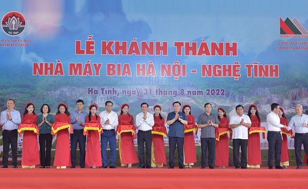 Nhà máy Bia Hà Nội Nghệ Tĩnh chính thức được khánh thành vào sáng 31/8/2022
